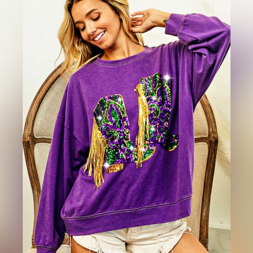 Mardi Gras Pullover